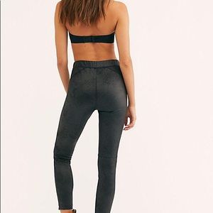 Free People Faux Leather Vegan leggings